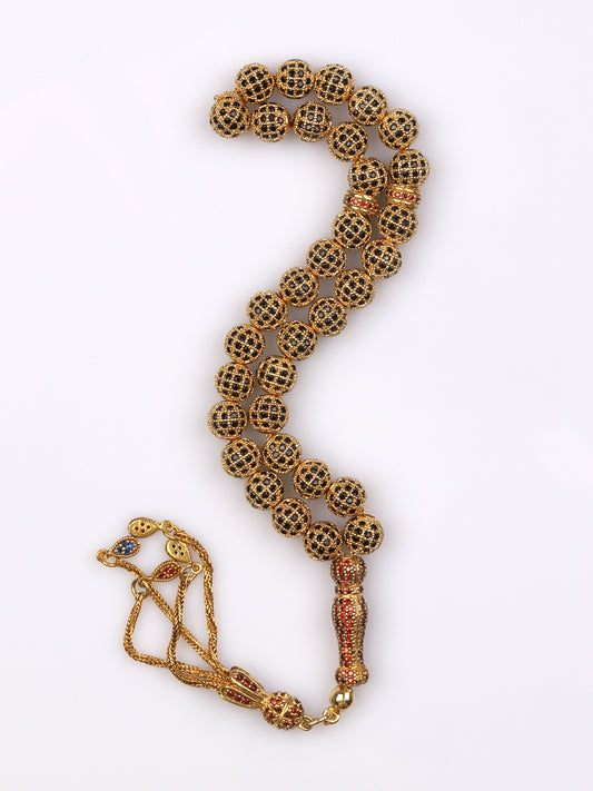 Zirkon Taş Süslemeli Tesbih